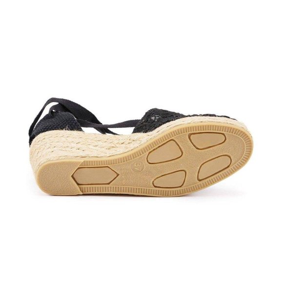 Viscata Crochet Wedge Espadrilles - Picture 4 of 9